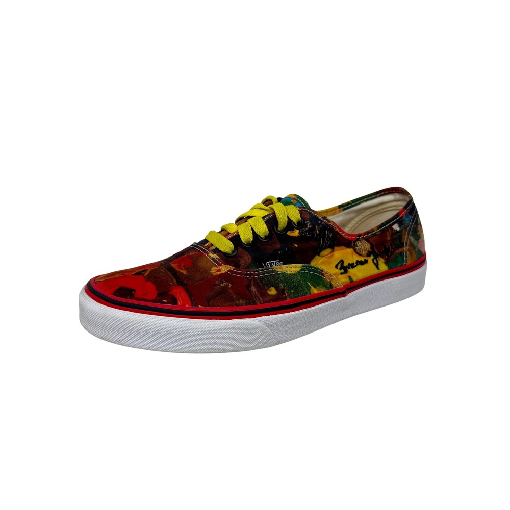 Vans Authentic Brenna Youngblood Paint Splatter Canvas Low Sneakers Women's 9.5